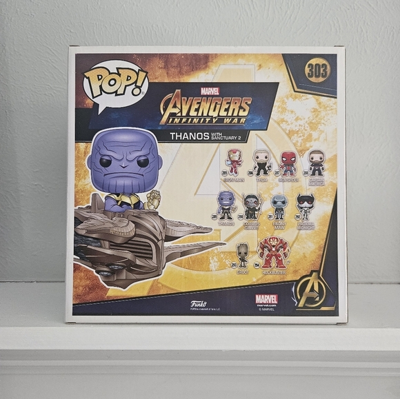 New In Box Avengers Infinity Way Thanos With Sanctuary 2 Funko Pop- Number 303 - Picture 2 of 2
